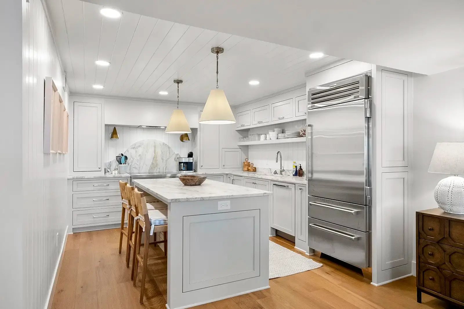 An open-concept kitchen with contemporary finishes and ample natural light.