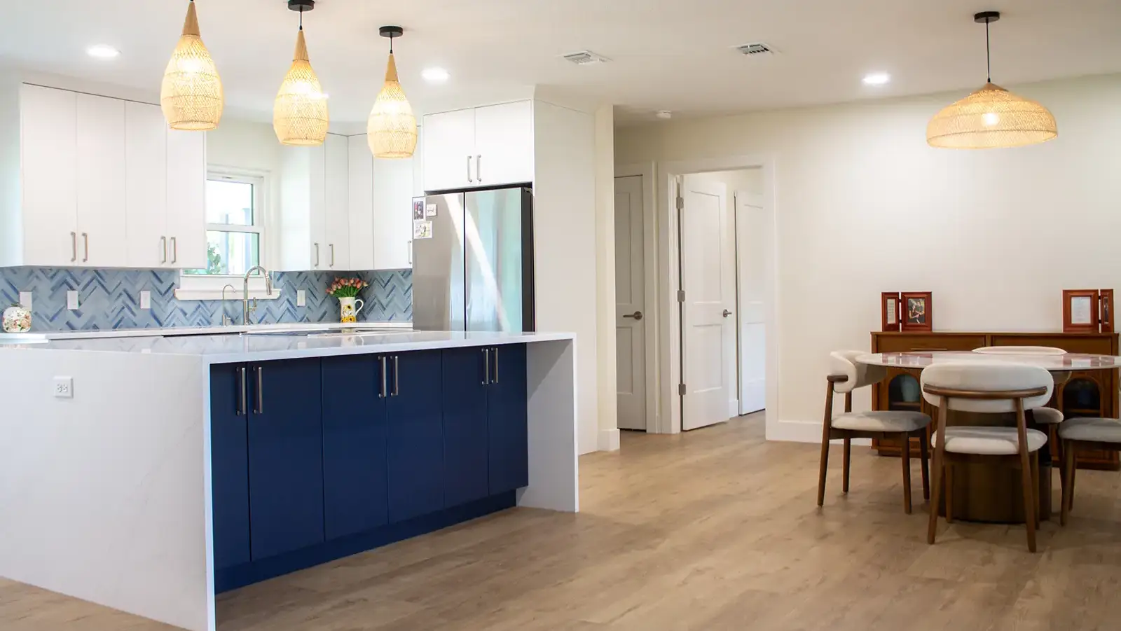 Kitchen and dining room renovation in Bunnell Florida by Crest Residential Construction